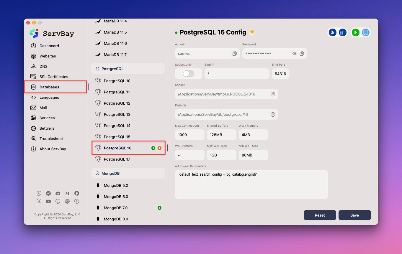 Comment modifier la configuration par défaut de PostgreSQL