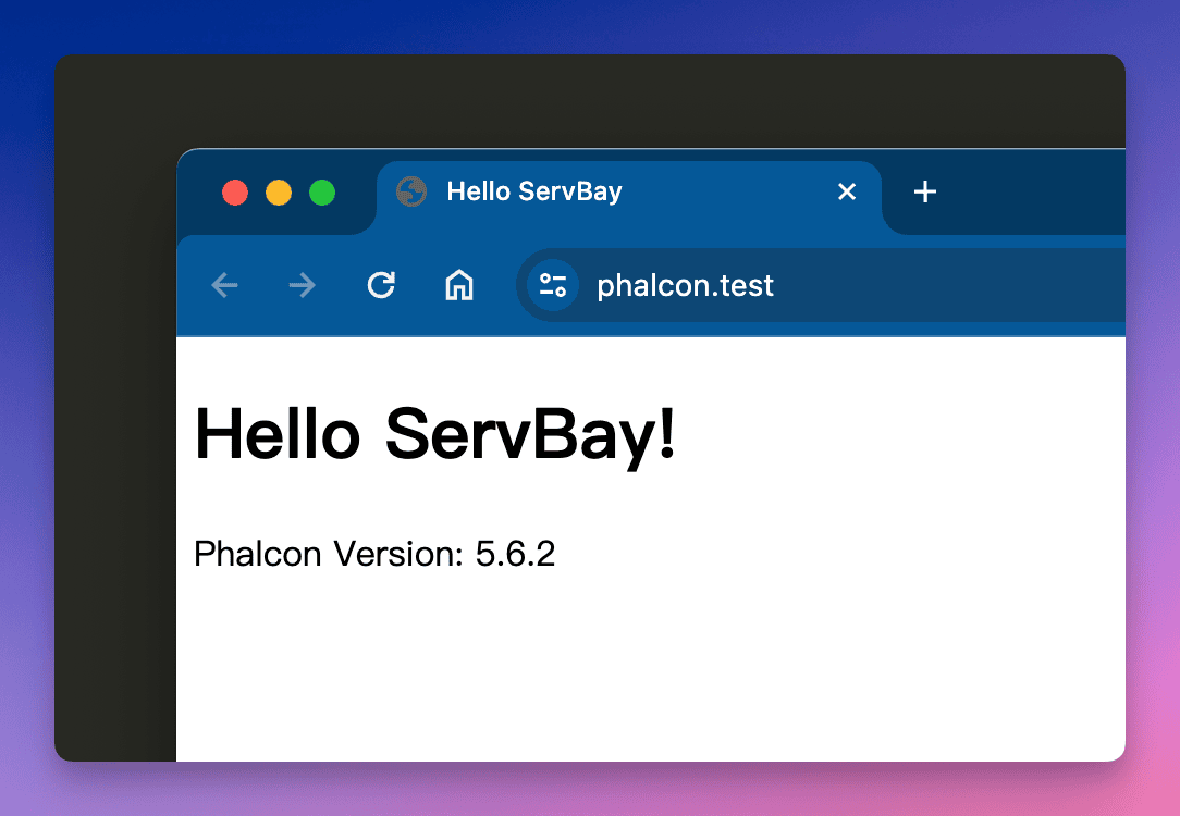 Cách kích hoạt mô-đun Phalcon tích hợp sẵn của ServBay