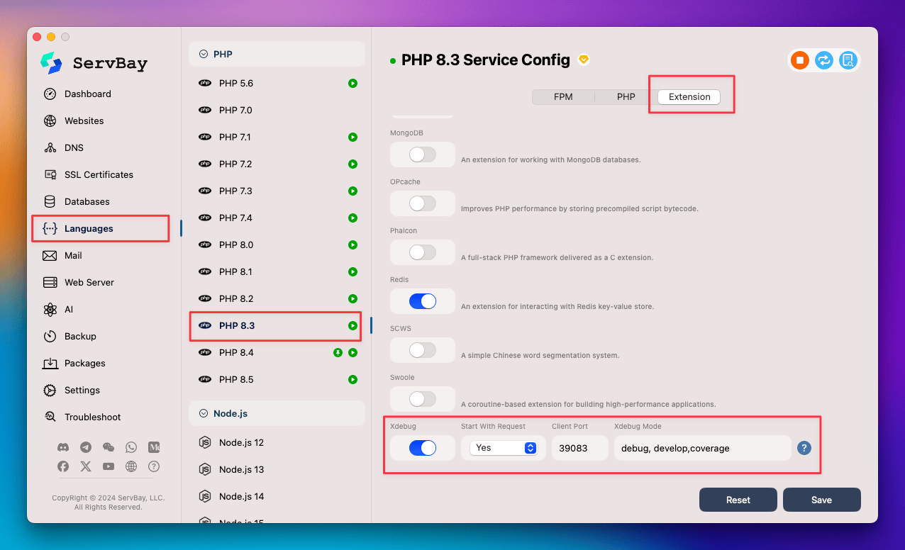 PHPStorm - Avvio ascolto Xdebug